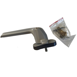 Maçaneta de segurança com chave para janelas de telhado ROTO em madeira ou PVC, séries R3, R4 ou R7., Teinte: Gris, 2 image