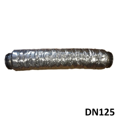 Silencieux DN125 avec embouts rigides à joints - Lg 1m-1