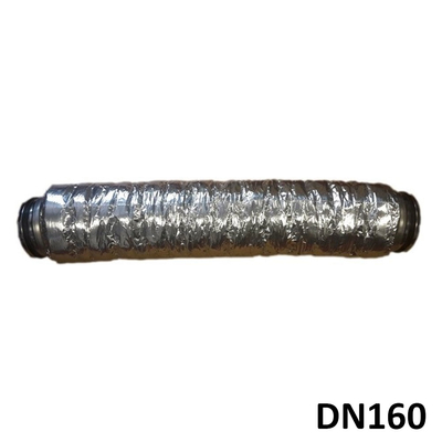 Silencieux DN160 avec embouts rigides à joints - Lg 1m-1