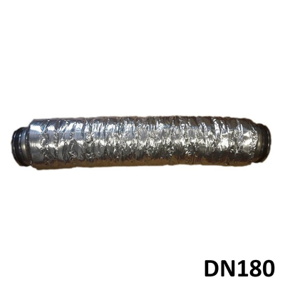 Silencieux DN180 avec embouts rigides à joints - Lg 1m-1
