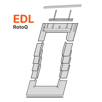 Raccord EDL pour ardoises / bardeaux / tuiles plates à noquets avec ou sans bloc isolant