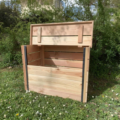 Composteur de jardin en bois SHIZEN - Douglas - 400L