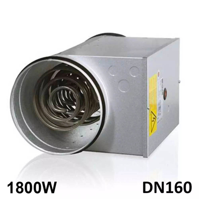 Batterie post-chauffage fluxostat intégré 1800W/DN160