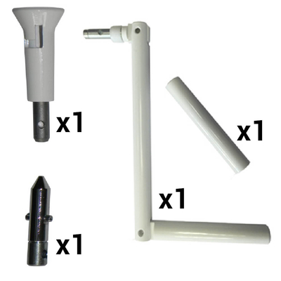Tringle Oscillante avec manoeuvre de secours Bubendorff