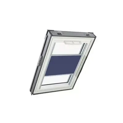 Store intérieur plissé manuel ROTO pour fenêtre série Q4.QT4 dimension 134/98 - Toile blanche encadrement blanc