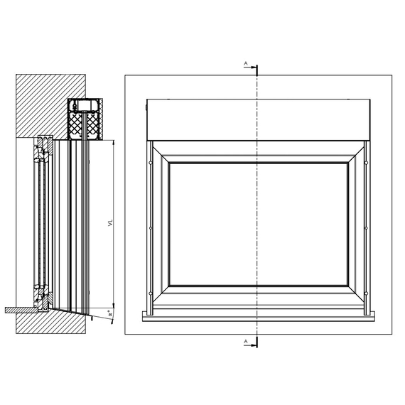 Variante de pose Brise-soleil Carré