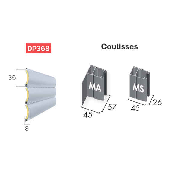 Lames Mono ID+ pour tablier 368