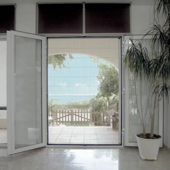Moustiquaire plissée pour faible encombrement en aluminium