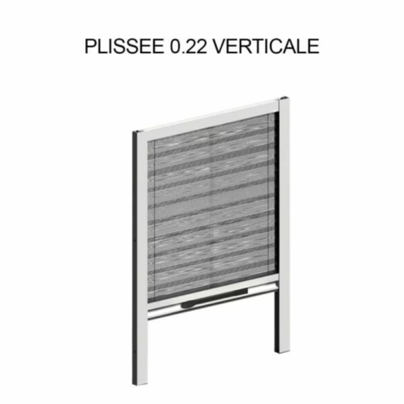 Plisseret myggenet i aluminium til lille fodaftryk - 22 mm, 4 image