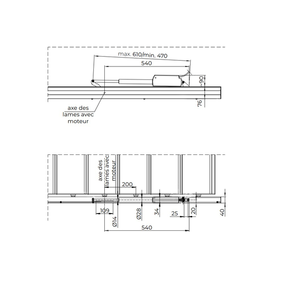 Kit lame orientable bioclimatique sur-mesure pour pergola ou façade