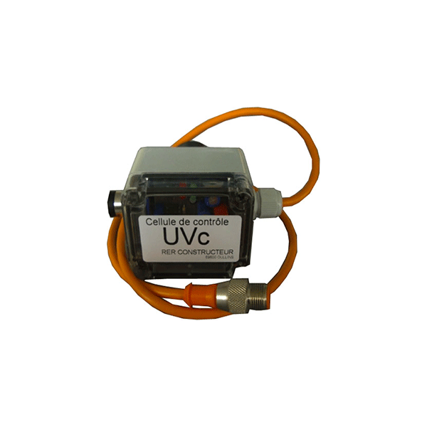 220 V - AC článek s kabelem M12, kontrolka, bzučák