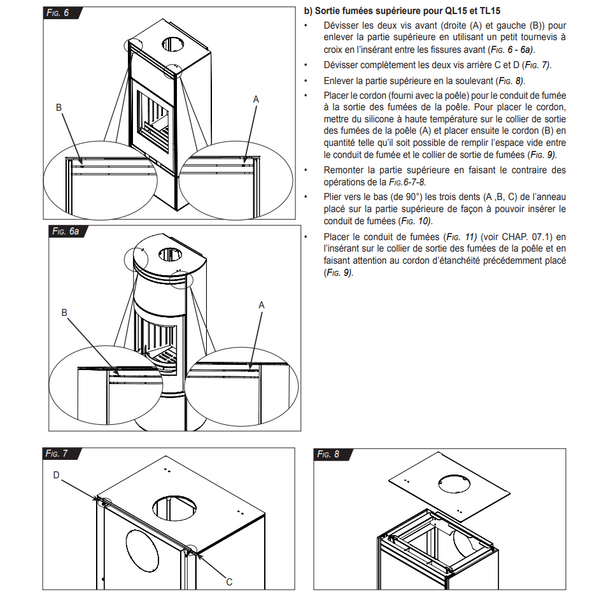 TL15 inertia log wood stove with 40kg of stone - 7.5KW - JOLLYMEC, 6 image