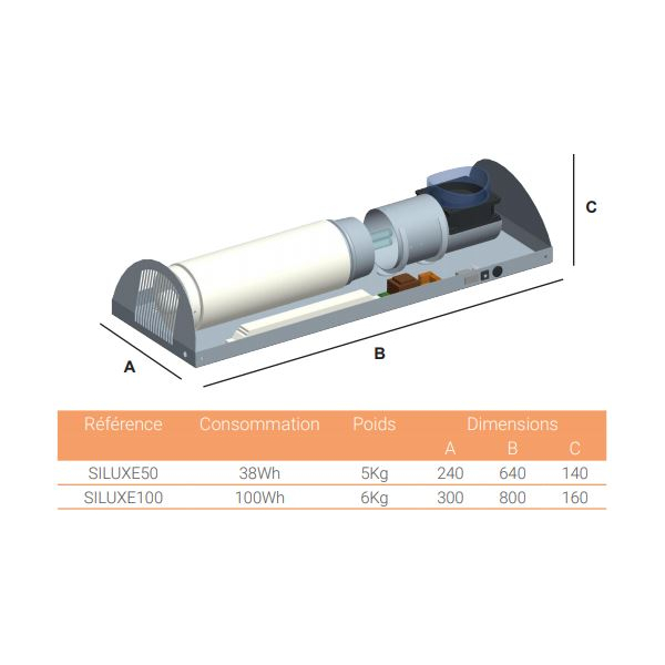 Purificador de ar UV HEGOA SILUXE para ambientes de 50 a 100m3 - ANEMO, 3 image