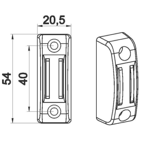 detail  des dimensions aimant manivelle volet roulant