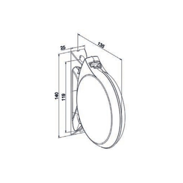 detail diemnsions de l'enrouleur g453