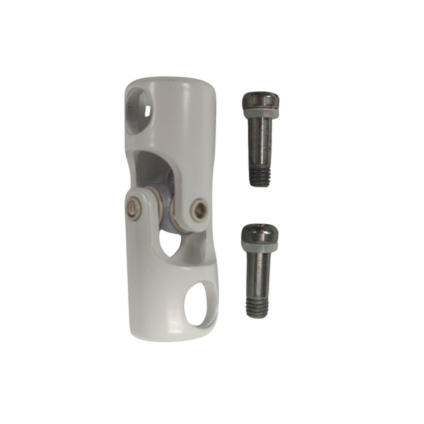 Genouillère Diamètre 18mm ACIER AL12 M5-AL12 M4 BLANC détail vis