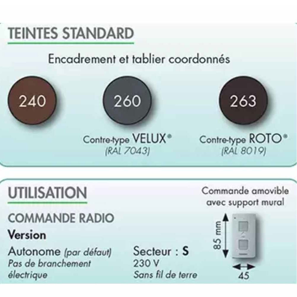 Volet solaire autonome pour fenêtre VELUX® ou ROTO — free download