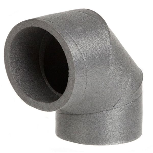 90° elbow DN180 insulated (EPE) rigid