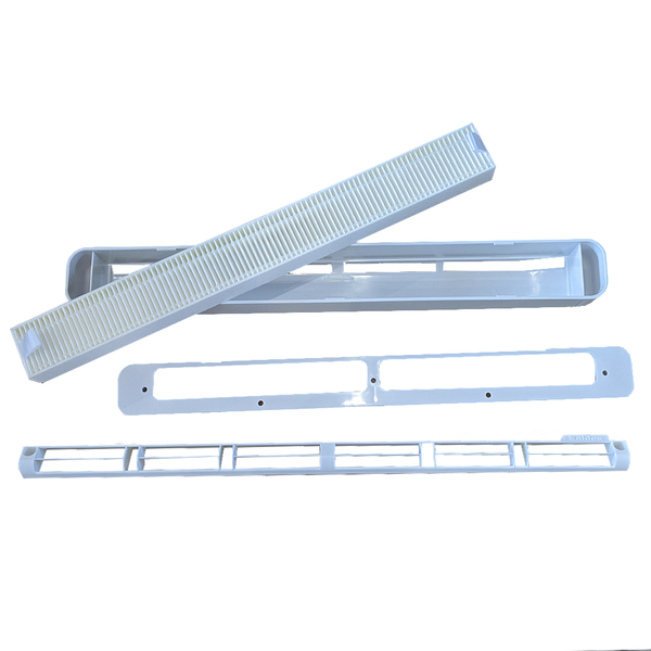 Kit entrée d'air filtrante fixe + auvent pour menuiserie AIRFILTER Aldes-2