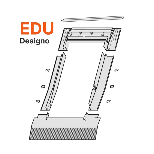 Raccord EDU pour tuiles canal avec ou sans bloc isolant