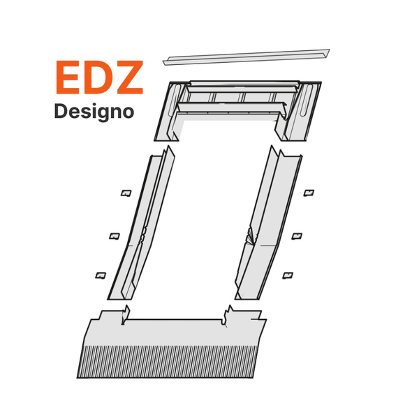 Raccord EDZ pour tuiles mécaniques avec ou sans bloc isolant
