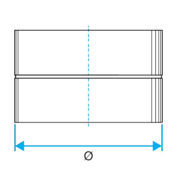 Raccord galva DN200 Femelle Femelle-3