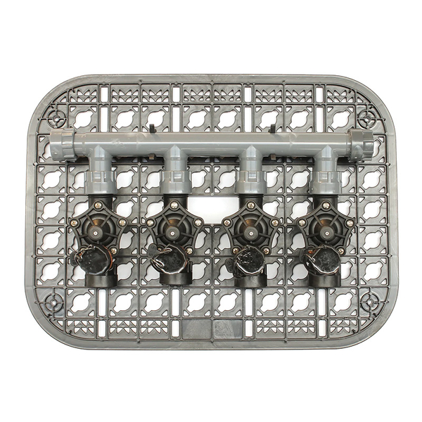 KIT GRILLE AVEC 4 ÉLECTROVANNES M/F 1" Écrou tournant 9V