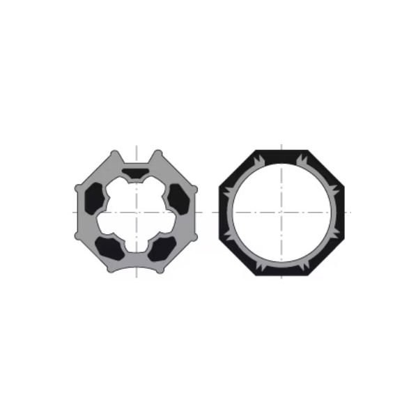Kolo a korunka pro motor SOMFY octo axis 60
