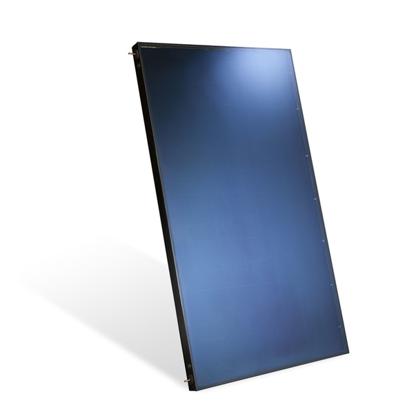 COPERNIC VERTICALE zonnecollector - Oppervlakte van 2,3 tot 2,7 m² - Aluminium of zwarte poedercoating - HELIOFRANCE, Sensoroppervlak: COPERNIC V232 - Finition alu brut - 2.3 m² - 1870 x 1241 x 90 mm (Ref 928014)