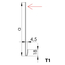 Lambrequin pour store extérieur T1, Type de lambrequin: T1