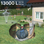 Kit cuve CARAT 13000L DN 110 à enterrer avec POMPE de SURFACE (pour jardin) - Gamme Pro