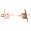 Embout de barre finale beige de BSO C80 (la paire)