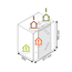 Ventilation double flux RENOVENT EXCELLENT 300 2/2 version standard - Passiv haus
droite
