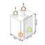 Ventilation double flux RENOVENT EXCELLENT 300 2/2 version standard - Passiv haus
gauche