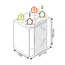 Ventilation double flux RENOVENT EXCELLENT 300 4/0 PLUS version standard - Passiv haus
droite