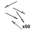 Rivet fixation moteur 4x8 Bubendorff