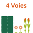 4 zones d'arrosage