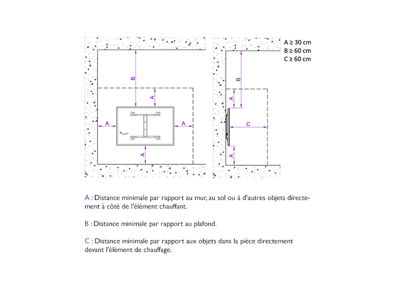 Panneau infrarouge mural 800 W-4