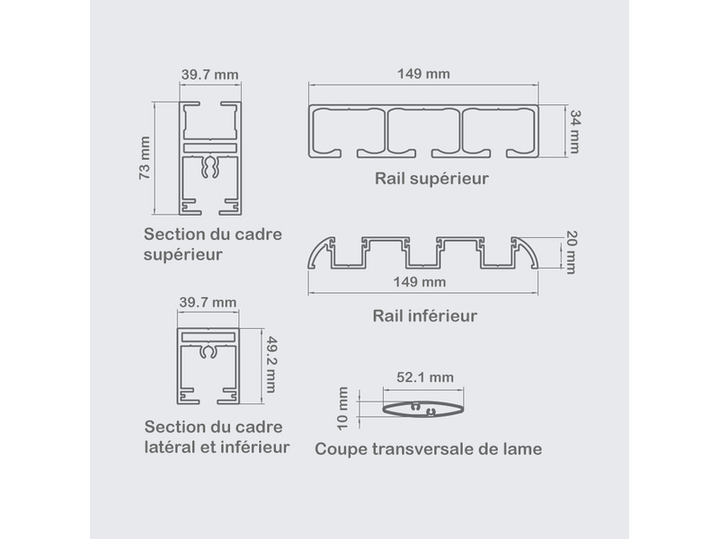 Schuifpaneel voor pergola, 2 image