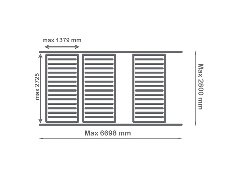 Schuifpaneel voor pergola