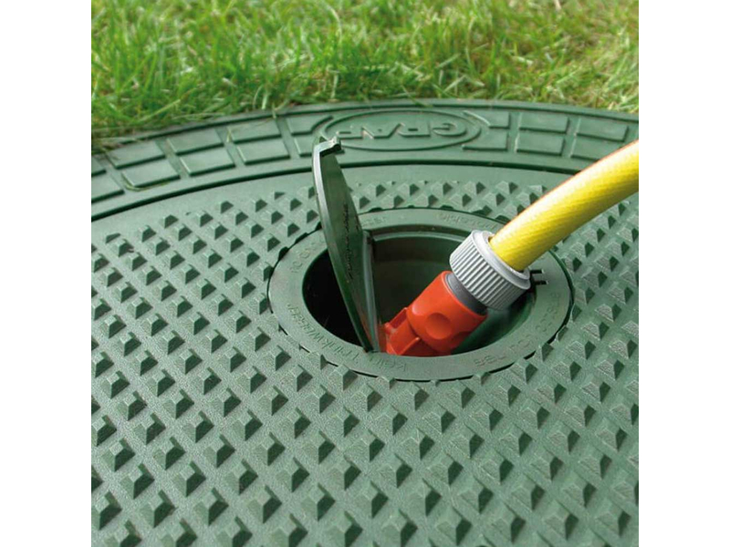 Kit cuve CARAT à enterrer avec POMPE IMMERGÉE 10000L DN160 pour arroser son jardin - Passage Piéton, Tankvolume: 10.000 L, Aansluitdiameter: DN 160, 2 image