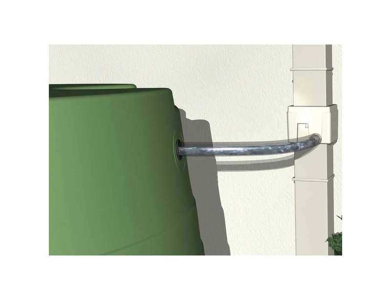 Recuperateur Eau De Pluie Gouttiere Rectangulaire Collecteur d'eau de pluie rectangulaire/carré - en stock