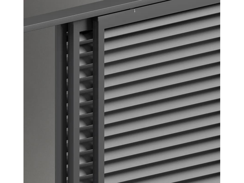 persienne à lame horizontale pour pergola
