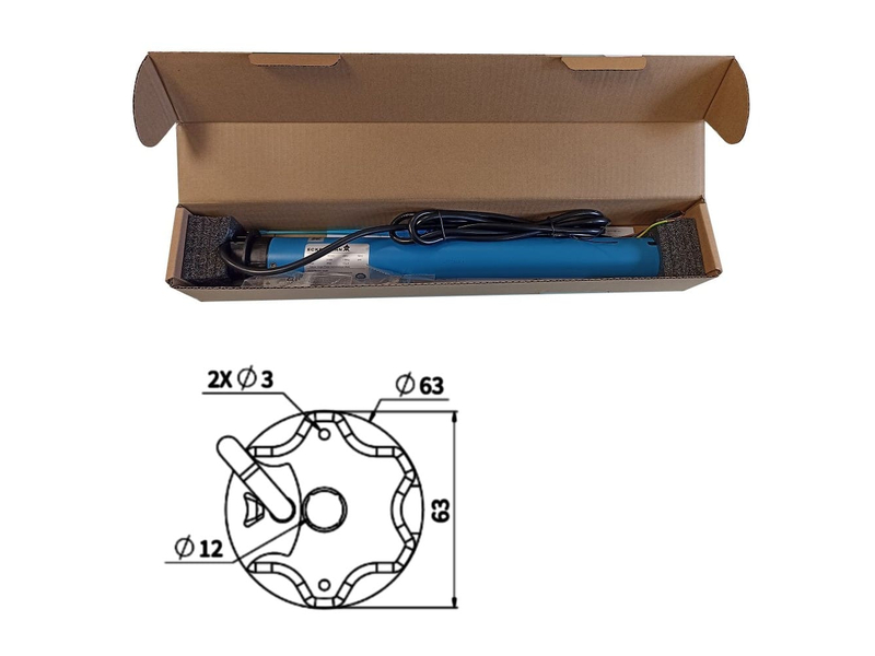 Drátový motor Ø45 20/15 OCTO60, 2 image