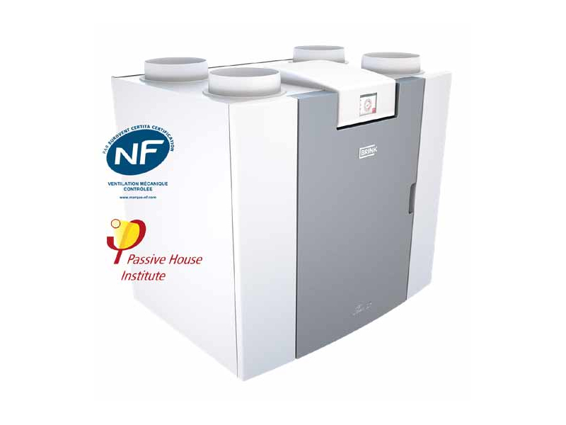 Flair 325 kettős áramlású VMC készlet + AE34C HDPE félig merev hálózat (75 mm), Flair: 325, Verzió: Balra, 2 image