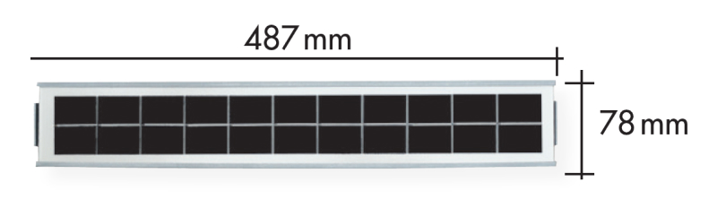 FV panel namontovaný na krabici