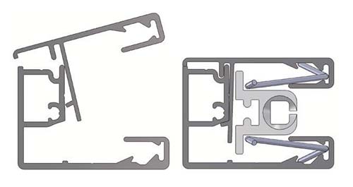 Clip-on og unclipsbare aluminiumsglas