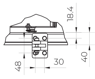 Support du moteur pour pergola simple