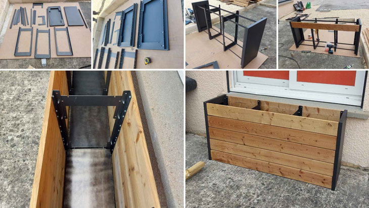 Assembling the flower box