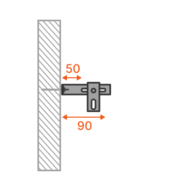 Modulární upevňovací kabel (50–90 mm)